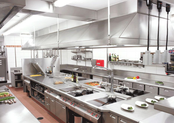 Large hotel kitchen of design specification